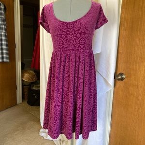 Gorgeous pink velvet torrid dress, 0
